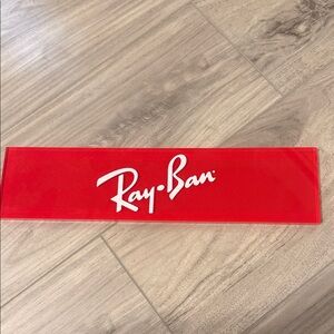 Ray-Ban Vibrant Red Sign